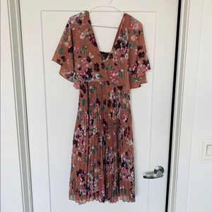 ASOS Design Midi Flutter Sleeve Dress